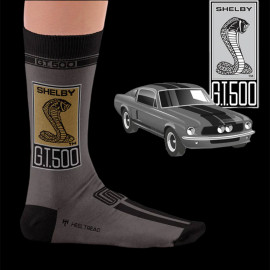 Inspiration Ford Mustang Shelby GT500 socks Blue / Grey - unisex - Size 41/46