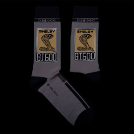 Inspiration Ford Mustang Shelby GT500 Socken Blau / Grau - Unisex - Größe 41/46