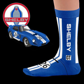 Inspiration Sheby Cobra Daytona Socken Blau / Weiß - Unisex - Größe 41/46