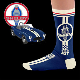 Inspiration Shelby Cobra 427 Socken Blau / Weiß - Unisex - Größe 41/46