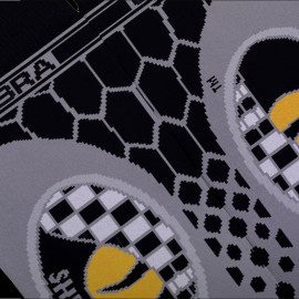 Inspiration Shelby Cobra Snake Eyes Livery Socken Schwarz / Grau / Gelb - Unisex - Größe 41/46