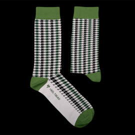 Inspiration Porsche Pepita Recaro Heritage socks Black / Green - unisex - Size 41/46