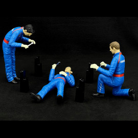 Trio Figurines Mechanics Renault - Alpine Diorama 1/8 Ixo