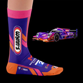 Inspiration Wynn's Racing Le Mans IMSA Series Socken Viola / Rosa / Orange - Unisex - Größe 41/46