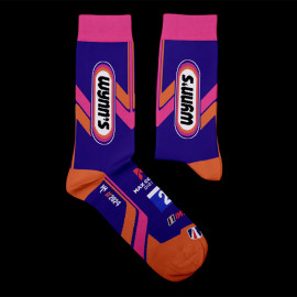 Inspiration Wynn's Racing Le Mans IMSA Series Socken Viola / Rosa / Orange - Unisex - Größe 41/46