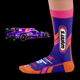 Inspiration Wynn's Racing Le Mans IMSA Series Socken Viola / Rosa / Orange - Unisex - Größe 41/46