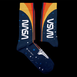 Inspiration Nasa Space Shuttle socks Blue / Orange - unisex - Size 41/46