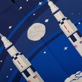 Inspiration Nasa Saturn V Apollo 11 Socken Blau / Weiß - Unisex - Größe 41/46