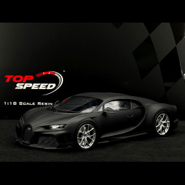 Bugatti Chiron Supersport 300+ Test Car 2022 Schwarz 1/18 Top Speed TS0346