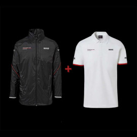 Duo Porsche Jacke Motorsport BOSS + Porsche Polo-Shirt Motorsport