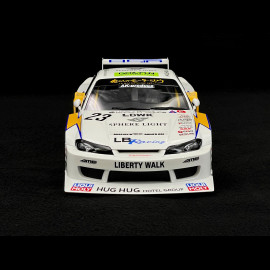 Nissan Silvia S15 Coupé n°23 2021 Weiß / Gelb 1/18 Top Speed TS0418