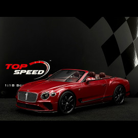 Bentley Continental GT Convertible Mulliner Edition 1 2019 Rot 1/18 Top Speed TS0362