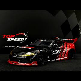 Toyota GR Supra Pandem Rocketbunny Advan SEMA 2019 Black / Red 1/18 Top Speed TS0358