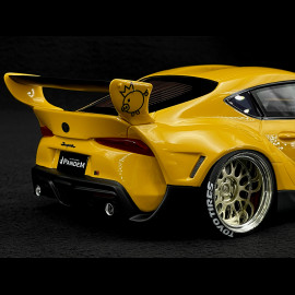 Toyota GR Supra Pandem Rocketbunny V1.0 2019 Gelb 1/18 Top Speed TS0357