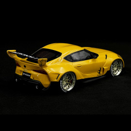 Toyota GR Supra Pandem Rocketbunny V1.0 2019 Gelb 1/18 Top Speed TS0357