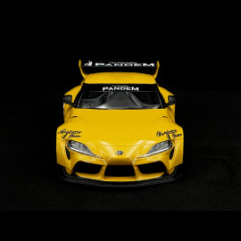 Toyota GR Supra Pandem Rocketbunny V1.0 2019 Gelb 1/18 Top Speed TS0357