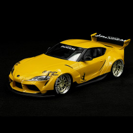 Toyota GR Supra Pandem Rocketbunny V1.0 2019 Gelb 1/18 Top Speed TS0357