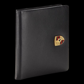 Porsche Wallet Credit card holder Metal crest With money cliip Black Leather WAP0300300NKEG