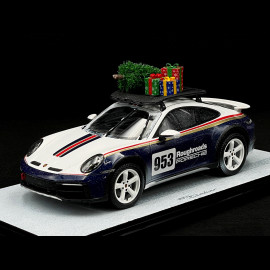 Porsche 911 Dakar Typ 992 2023 Roughroads mit Weihnachtsbaum und Geschenken 1/18 Spark WAP0211680SXMS