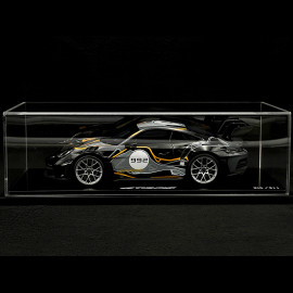 Porsche 911 GT3 RS Type 992 n°992 Weissach Test Track 2023 Grey / Orange 1/18 Spark WAP0212830SGT3