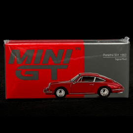 Porsche 911 Coupe Typ 901 1963 Signal Rot 1/64 Mini GT MGT00695-L