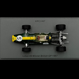 Jim Clark Lotus 49 n° 5 Sieger GP Great Britain 1967 F1 1/43 Spark S6362