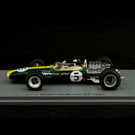 Jim Clark Lotus 49 n° 5 Sieger GP Great Britain 1967 F1 1/43 Spark S6362