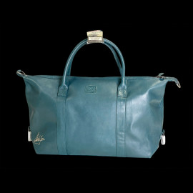 Big Leather Bag Steve McQueen 24h Le Mans Nolan Petrol Blue 27281-9098