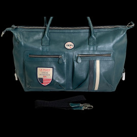 Big Leather Bag Steve McQueen 24h Le Mans Nolan Petrol Blue 27281-9098