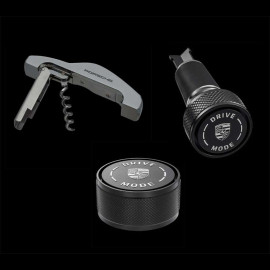 Porsche Set Bottle Opener + Corkscrew +  Wine Stopper