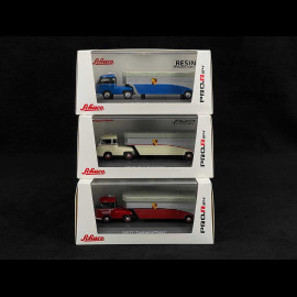 Porsche Set Renntransporter Volkswagen VW T1 Transporteur Rennwagen 1/64 Schuco