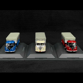 Porsche Set Renntransporter Volkswagen VW T1 Transporteur Rennwagen 1/64 Schuco