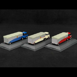 Porsche Set Transporter Truck Volkswagen VW T1 Transporteur racing cars 1/64 Schuco