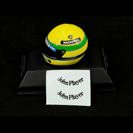 Ayrton Senna Helmet GP Portugal 1985 First F1 Win 1/8 Minichamps 540308512