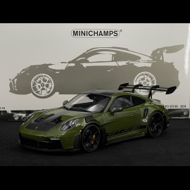 Porsche 911 GT3 RS Type 992 2024 Nato Olive Green 1/18 Minichamps 110062027