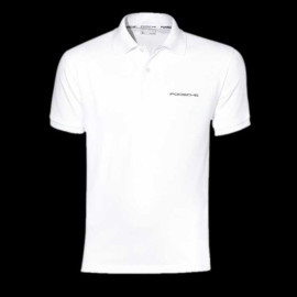 Duo Porsche Polo-shirt classic Weiß + Porsche Cap Wappen Schwarz