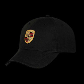 Duo Porsche Polo-shirt classic Weiß + Porsche Cap Wappen Schwarz