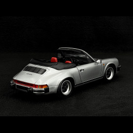 Porsche 911 Carrera Cabriolet 3.2 1983 Silbergrau 1/18 Minichamps 100063034