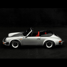 Porsche 911 Carrera Cabriolet 3.2 1983 Silver Grey 1/18 Minichamps 100063034