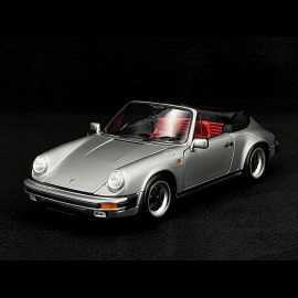 Porsche 911 Carrera Cabriolet 3.2 1983 Silver Grey 1/18 Minichamps 100063034