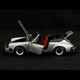 Porsche 911 Carrera Cabriolet 3.2 1983 Silbergrau 1/18 Minichamps 100063034