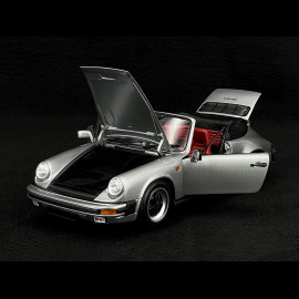 Porsche 911 Carrera Cabriolet 3.2 1983 Silver Grey 1/18 Minichamps 100063034