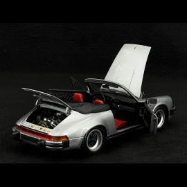 Porsche 911 Carrera Cabriolet 3.2 1983 Silbergrau 1/18 Minichamps 100063034