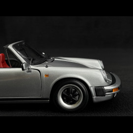 Porsche 911 Carrera Cabriolet 3.2 1983 Silbergrau 1/18 Minichamps 100063034