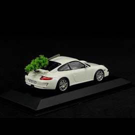 Porsche 911 GT3 Type 997 2006 mit Weinhachtsbaum Carraraweiß 1/43 Minichamps 400065405