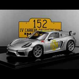 Porsche 718 Cayman GT4 RS Type 982 Panamericana n° 152 2023 Silber 1/18 Spark WAP0214120SCAY