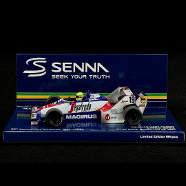 Ayrton Senna Toleman Hart TG183B n° 19 GP Brazil 1984 First F1 GP 1/43 Minichamps 540843339