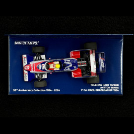 Ayrton Senna Toleman Hart TG183B n° 19 GP Brazil 1984 First F1 GP 1/43 Minichamps 540843339