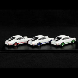 Porsche 911 Carrera RS 2.7 1973 Weiß Grüne / Blaue / Rote Streifen 1/43 Schuco 450725700