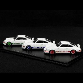 Porsche 911 Carrera RS 2.7 1973 Weiß Grüne / Blaue / Rote Streifen 1/43 Schuco 450725700